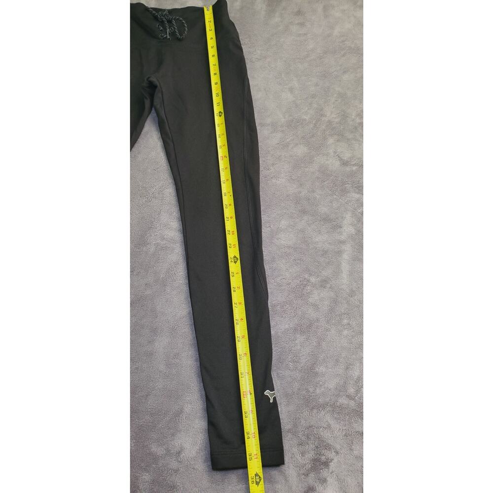 VICTORIAS SECRET PINK Size S Cozy Leggings Black Drawstring Yoga Hiking C10-8 - Picture 2 of 7
